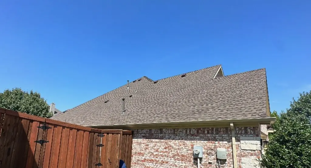Completed roof replacement project in Farmington